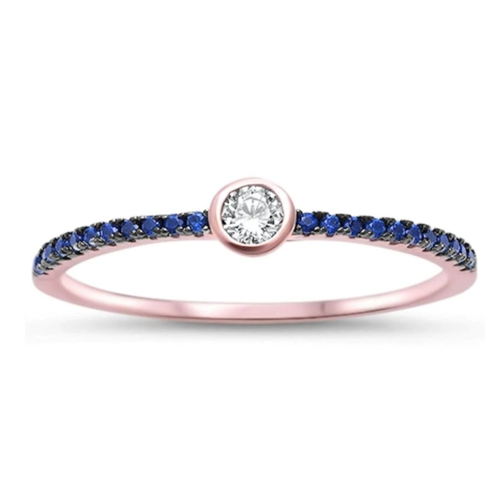 Rose Gold Sapphire Ring